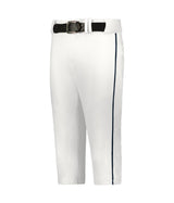 Augusta Sportswear YOUTH CRUSH BASEBALL KNICKER WITH BRAID 655PKBY WHITE/NAVY (BA) S