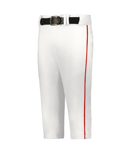 Augusta Sportswear YOUTH CRUSH BASEBALL KNICKER WITH BRAID 655PKBY WHITE/RED (BA) S