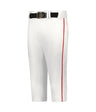 Augusta Sportswear YOUTH CRUSH BASEBALL KNICKER WITH BRAID 655PKBY WHITE/RED (BA) S
