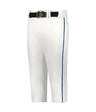 Augusta Sportswear YOUTH CRUSH BASEBALL KNICKER WITH BRAID 655PKBY WHITE/ROYAL (BA) S