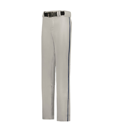 Augusta Sportswear YOUTH CRUSH OPEN BOTTOM PANT WITH BRAID 655WLBY GREY/NAVY (BA) S