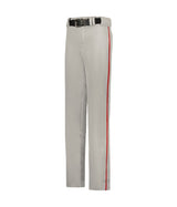 Augusta Sportswear YOUTH CRUSH OPEN BOTTOM PANT WITH BRAID 655WLBY GREY/RED (BA) S