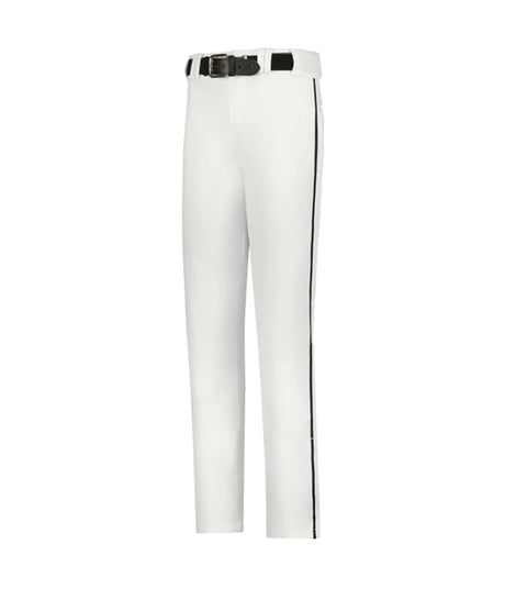 Augusta Sportswear YOUTH CRUSH OPEN BOTTOM PANT WITH BRAID 655WLBY WHITE/BLACK (BA) S