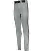Augusta Sportswear YOUTH CRUSH TAPERED BASEBALL PANT WITH BRAID 657CTBY GREY/BLACK (BA) S