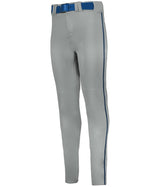 Augusta Sportswear YOUTH CRUSH TAPERED BASEBALL PANT WITH BRAID 657CTBY GREY/NAVY (BA) S