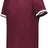 Augusta Sportswear Youth Cutter+ Full Button Baseball Jersey 6910 MAROON/WHITE S