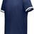 Augusta Sportswear Youth Cutter+ Full Button Baseball Jersey 6910 NAVY/WHITE S