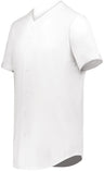 Augusta Sportswear Youth Cutter+ Full Button Baseball Jersey 6910 WHITE S
