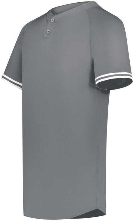Augusta Sportswear Youth Cutter+ Henley Jersey 6906 GRAPHITE/WHITE S