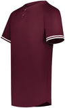Augusta Sportswear Youth Cutter+ Henley Jersey 6906 MAROON/WHITE S