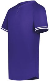 Augusta Sportswear Youth Cutter+ Henley Jersey 6906 PURPLE/WHITE S