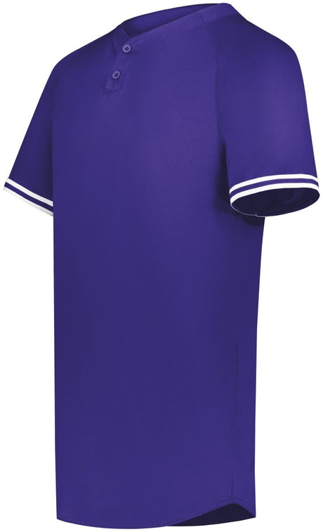 Augusta Sportswear Youth Cutter+ Henley Jersey 6906 PURPLE/WHITE S