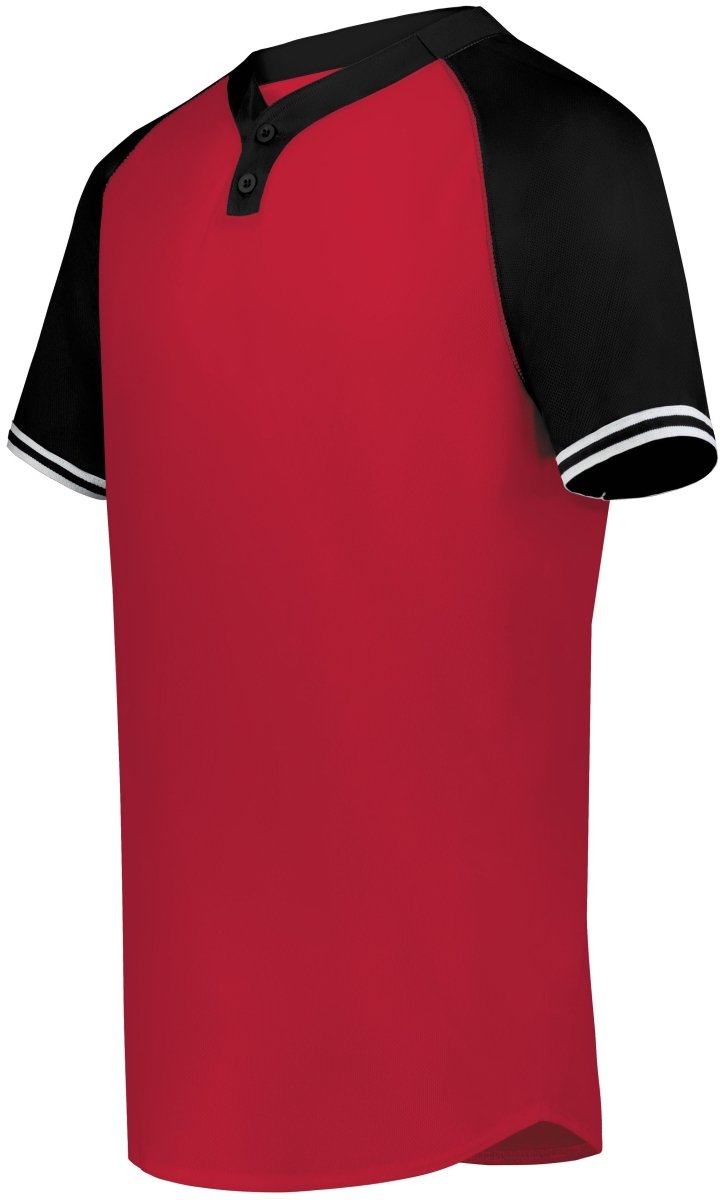 Augusta Sportswear Youth Cutter+ Henley Jersey 6906 SCARLET/BLACK S