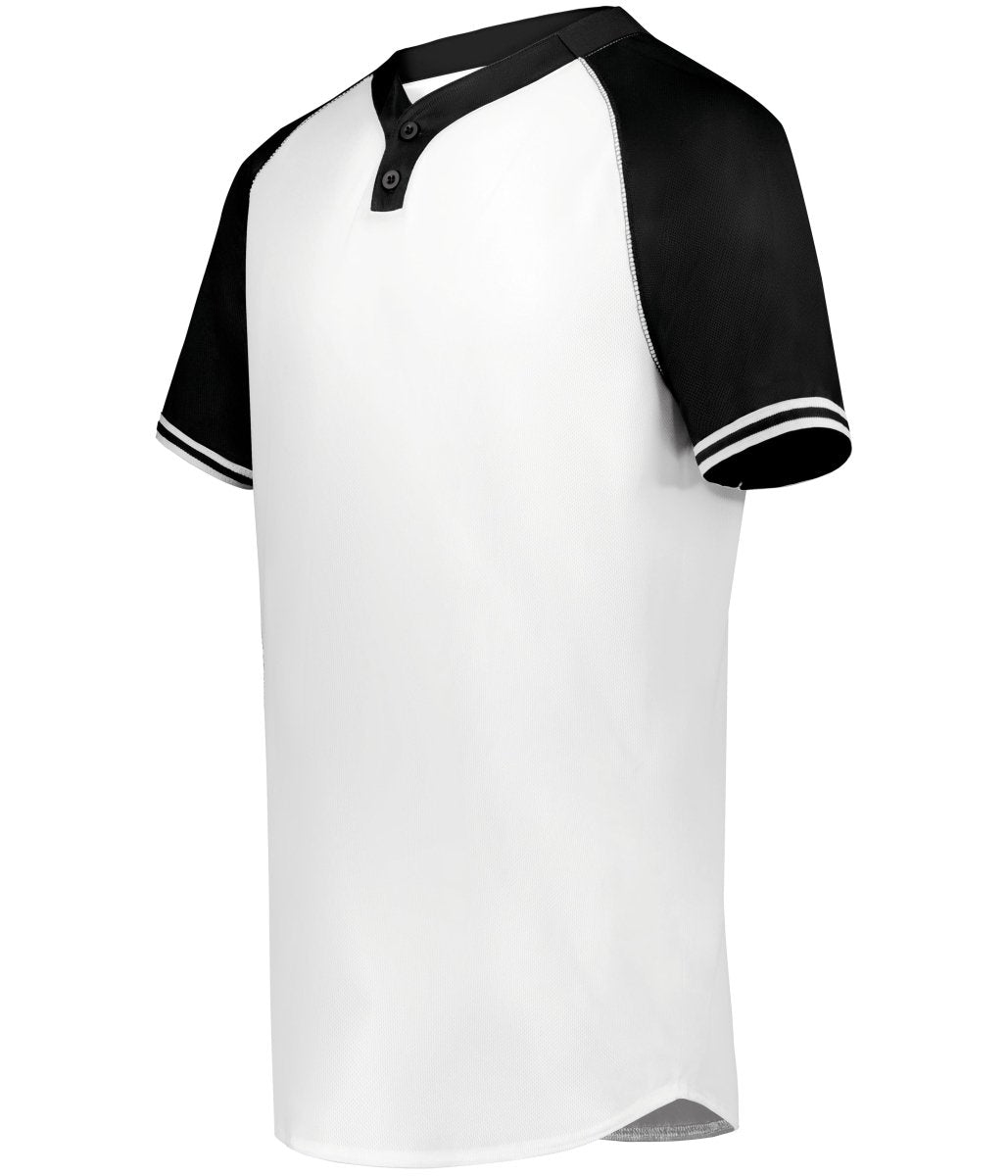 Augusta Sportswear Youth Cutter+ Henley Jersey 6906 WHITE/BLACK S