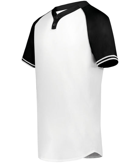 Augusta Sportswear Youth Cutter+ Henley Jersey 6906 WHITE/BLACK S