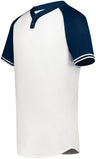 Augusta Sportswear Youth Cutter+ Henley Jersey 6906 WHITE/NAVY S