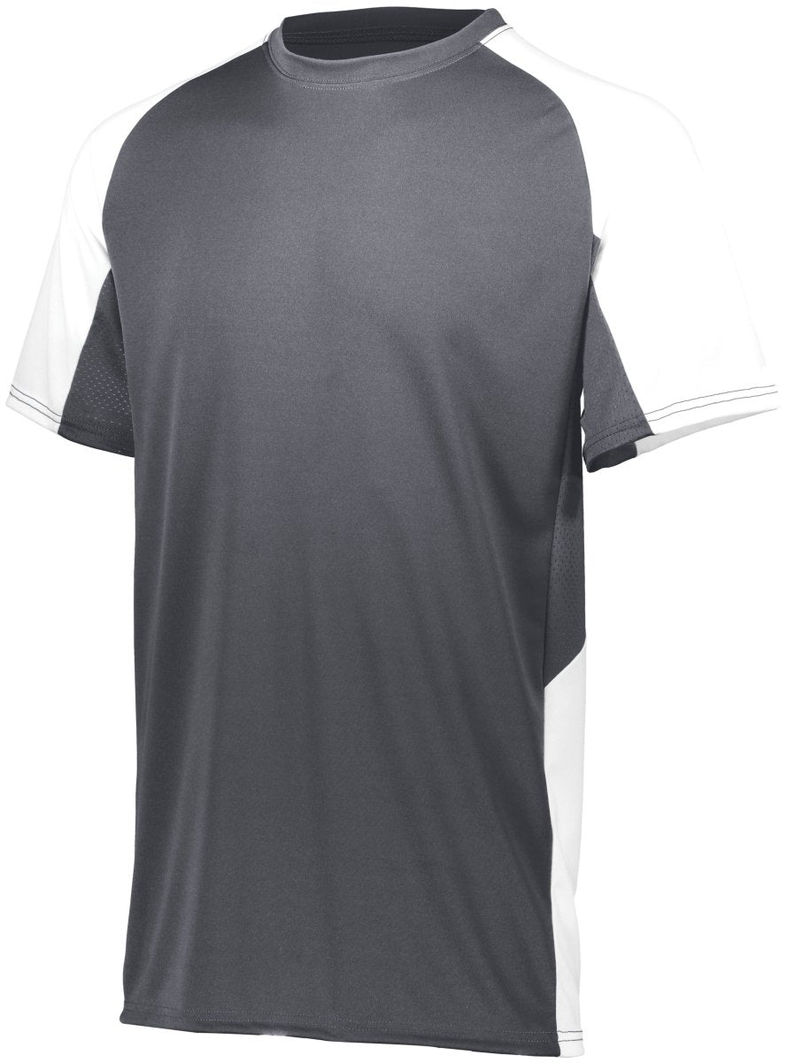 Augusta Sportswear Youth Cutter Jersey 1518 GRAPHITE/WHITE XXS