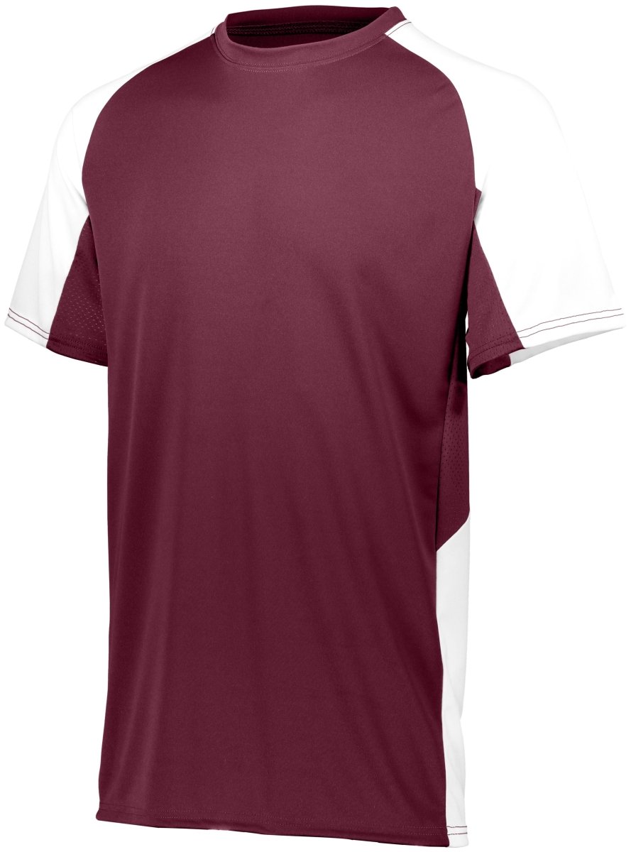 Augusta Sportswear Youth Cutter Jersey 1518 MAROON/WHITE XXS