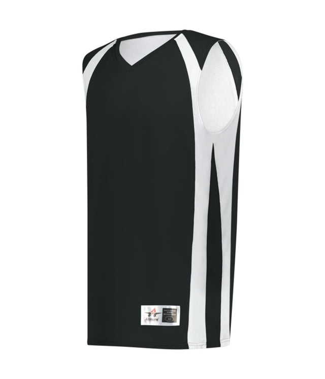 Augusta Sportswear YOUTH DOUBLE - PLY REVERSIBLE BASKETBALL JERSEY 54MMRY BLACK/WHITE (BA) S
