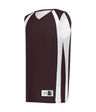 Augusta Sportswear YOUTH DOUBLE - PLY REVERSIBLE BASKETBALL JERSEY 54MMRY LIGHT MAROON/WHITE (BA) S