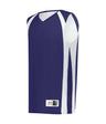 Augusta Sportswear YOUTH DOUBLE - PLY REVERSIBLE BASKETBALL JERSEY 54MMRY PURPLE/WHITE (BA) S
