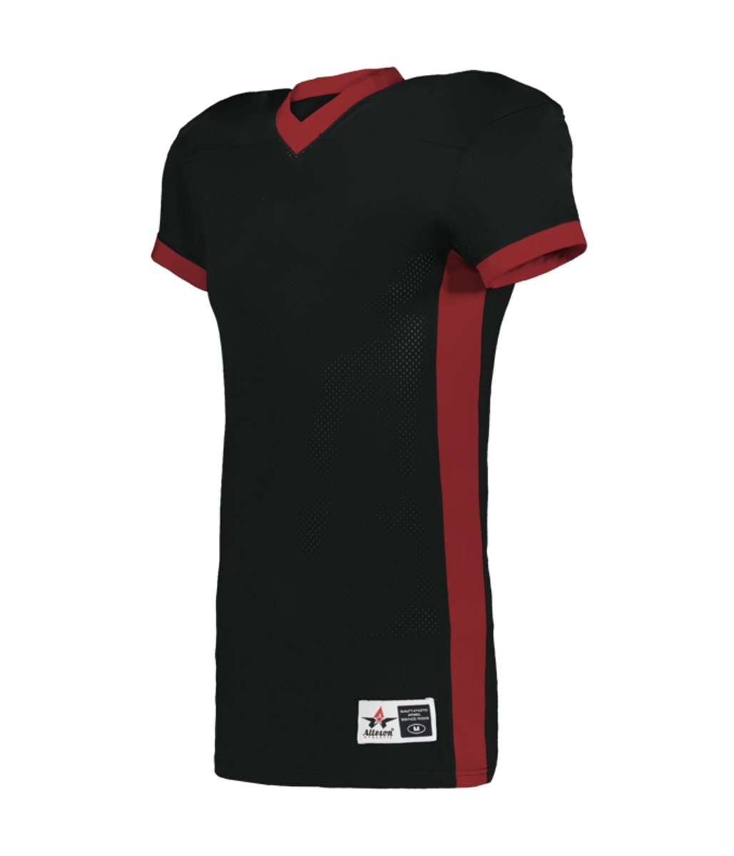 Augusta Sportswear Youth Elusive Football Jersey - Augusta Sportswear 750EY BLACK/RED (BA) S