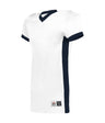 Augusta Sportswear Youth Elusive Football Jersey - Augusta Sportswear 750EY WHITE/NAVY (BA) S