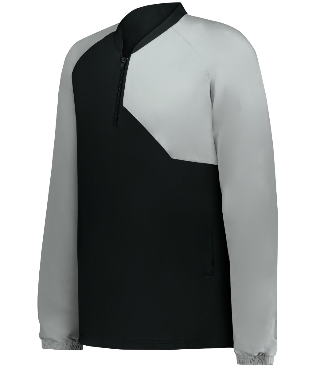 Augusta Sportswear YOUTH FIELD 1/4 ZIP PULLOVER 3JLS21Y BLACK/GREY (BA) S