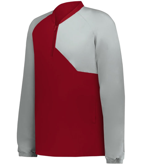 Augusta Sportswear YOUTH FIELD 1/4 ZIP PULLOVER 3JLS21Y RED/GREY (BA) S