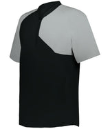 Augusta Sportswear YOUTH FIELD 1/4 ZIP SHORT SLEEVE PULLOVER 3JSS21Y BLACK/GREY (BA) S