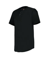 Augusta Sportswear YOUTH FULL - BUTTON LIGHTWEIGHT BASEBALL JERSEY 52MBFJY BLACK S