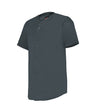 Augusta Sportswear YOUTH FULL - BUTTON LIGHTWEIGHT BASEBALL JERSEY 52MBFJY CHARCOAL SOLID (BA) S