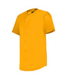 Augusta Sportswear YOUTH FULL - BUTTON LIGHTWEIGHT BASEBALL JERSEY 52MBFJY GOLD S
