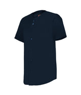 Augusta Sportswear YOUTH FULL - BUTTON LIGHTWEIGHT BASEBALL JERSEY 52MBFJY NAVY (BA) S