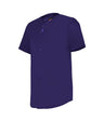 Augusta Sportswear YOUTH FULL - BUTTON LIGHTWEIGHT BASEBALL JERSEY 52MBFJY PURPLE (BA) S