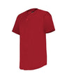 Augusta Sportswear YOUTH FULL - BUTTON LIGHTWEIGHT BASEBALL JERSEY 52MBFJY RED (BA) S