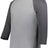 Augusta Sportswear Youth Gameday Vintage 3/4 Tee 6880 GREY HEATHER/CARBON HEATHER S