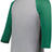 Augusta Sportswear Youth Gameday Vintage 3/4 Tee 6880 GREY HEATHER/KELLY HEATHER S