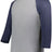 Augusta Sportswear Youth Gameday Vintage 3/4 Tee 6880 GREY HEATHER/NAVY HEATHER S