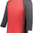 Augusta Sportswear Youth Gameday Vintage 3/4 Tee 6880 SCARLET HEATHER/CARBON HEATHER S