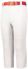 Augusta Sportswear Youth Gamer Pull - Up Baseball Pant With Loops 6851 WHITE XXS