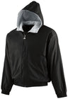Augusta Sportswear Youth Hooded Taffeta Jacket/Fleece Lined 3281 BLACK S