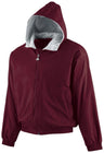 Augusta Sportswear Youth Hooded Taffeta Jacket/Fleece Lined 3281 MAROON S
