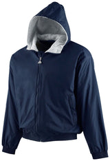 Augusta Sportswear Youth Hooded Taffeta Jacket/Fleece Lined 3281 NAVY S