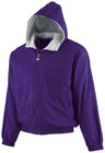 Augusta Sportswear Youth Hooded Taffeta Jacket/Fleece Lined 3281 PURPLE S