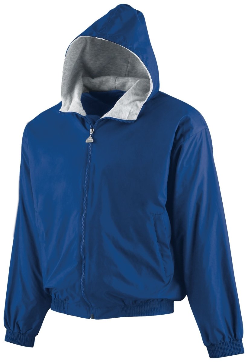 Augusta Sportswear Youth Hooded Taffeta Jacket/Fleece Lined 3281 ROYAL S