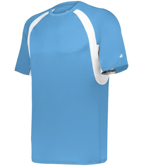 Augusta Sportswear YOUTH HOOK TEE 214400 COLUMBIA BLUE/WHITE (BA) S