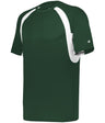 Augusta Sportswear YOUTH HOOK TEE 214400 FOREST/WHITE (BA) S
