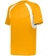 Augusta Sportswear YOUTH HOOK TEE 214400 GOLD/WHITE (BA) S