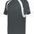 Augusta Sportswear YOUTH HOOK TEE 214400 GRAPHITE/WHITE (BA) S